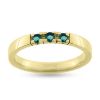 Billede af Alliance ring 3* smaragd a ca. 0,06 ct. 14 kt.