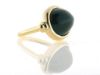 Billede af Ring med grøn agat  18*13 mm. 14 kt.