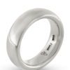 Billede af Ring oval profil, bred. 7,1 mm. tk. 3,3 mm. ( str. 60-69) 925s.