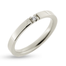 Billede af Alliancering brillant 0,03 w/vs. 14 kt. hvg.