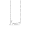 Billede af Studio Z "Name Tag - LOUISE" halskæde sølv (40-45 cm)