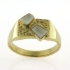 Billede af Herrering m. 2 tæn. 14 kt. facon 12,4 gr (prisen er excl. guld)