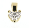 Billede af Vedhæng med hjerte slebet diamant, 0,25 ct. tw/vs