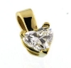 Billede af Vedhæng med hjerte slebet diamant, 0,25 ct. tw/vs