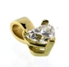 Billede af Vedhæng med hjerte slebet diamant, 0,25 ct. tw/vs