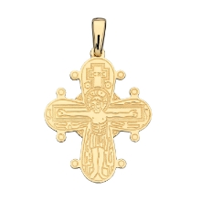 Billede af Dagmarkors blank bagside 14 kt 25x21 mm