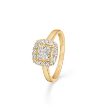 Billede af Mads Z "Margaret" ring 14 kt m. ialt 0,45 ct. brillanter w/si str. 50