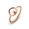 Billede af Spirit Icons Infinity ring sølv rosaforgyldt cz str. 50