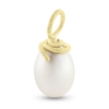 Billede af Vedhæng unik ferskvands kultur perle drop 9½-10 mm. 14 kt.