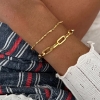 Billede af Studio Z "Silica" armbånd forgyldt sølv m. cz (16-18 cm)