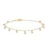 Billede af Mads Z "Nora" armbånd 8 kt. guld m. zirkonia (16-18 cm.)