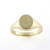 Billede af Ring, Signetring oval plade
