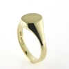 Billede af Ring, Signetring oval plade