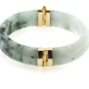 Billede af Armring jade med fatninger, 14 kt.