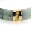 Billede af Armring jade med fatninger, 14 kt.