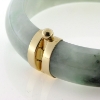 Billede af Armring jade med fatninger, 14 kt.