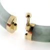 Billede af Armring jade med fatninger, 14 kt.