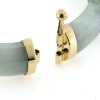 Billede af Armring jade med fatninger, 14 kt.