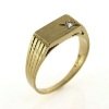 Billede af Herrering m. syn. sten 2½ mm. 8 kt.