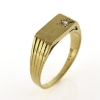 Billede af Herrering m. syn. sten 2½ mm. 8 kt.