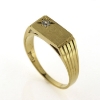 Billede af Herrering m. syn. sten 2½ mm. 8 kt.