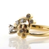 Billede af Ring unika, hyldeblomst og brillanter 14 kt.