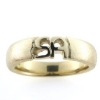 Billede af Herrering udsavet monogram 2 bogstaver