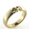 Billede af Herrering udsavet monogram 2 bogstaver