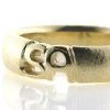Billede af Herrering udsavet monogram 2 bogstaver