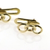 Billede af Loge kjoleknapper, lg. 15 mm. 925s. forgyldt - 8 kt. - 14 kt.