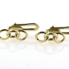 Billede af Loge kjoleknapper, lg. 15 mm. 925s. forgyldt - 8 kt. - 14 kt.