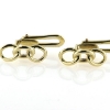 Billede af Loge kjoleknapper, lg. 15 mm. 925s. forgyldt - 8 kt. - 14 kt.
