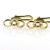 Billede af Loge kjoleknapper, lg. 15 mm. 925s. forgyldt - 8 kt. - 14 kt.