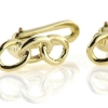 Billede af Loge kjoleknapper, lg. 15 mm. 925s. forgyldt - 8 kt. - 14 kt.