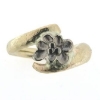 Billede af Masssiv 14 kt. ring med hvidguld