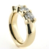 Billede af Ring med 3 brillianter a ca. 0,75 ct. 14 kt. 