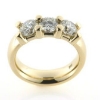 Billede af Ring med 3 brillianter a ca. 0,75 ct. 14 kt. 