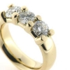 Billede af Ring med 3 brillianter a ca. 0,75 ct. 14 kt. 