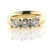 Billede af Ring med 3 brillianter a ca. 0,75 ct. 14 kt. 