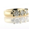 Billede af Ring med 3 brillianter a ca. 0,75 ct. 14 kt. 