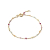 Billede af ENAMEL Copenhagen Lola Rainbow armbånd sølv forgyldt (15 + 4 cm)
