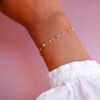Billede af ENAMEL Copenhagen Lola Rainbow armbånd sølv forgyldt (15 + 4 cm)
