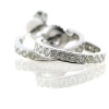 Billede af Ørestik 14 kt. hvg. 34 brillanter a 0,02 ct.