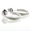 Billede af Ørestik 14 kt. hvg. 34 brillanter a 0,02 ct.