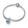Billede af Pandora Blå Murano Glas Sommerfugl charm sølv m. emalje
