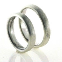 Billede af Viel. & Forlov. ringe, børstet 925 s.... Billede af Viel. & Forlov. ringe, børstet 925 s....