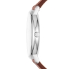 Billede af Skagen Designs Signatur herreur stål brun læderrem blå skive 