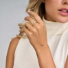 Billede af Spirit Icons Empress ring sølv forgyldt med synt. zirkonia str. 50-64