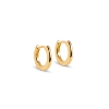 Billede af ENAMEL Copenhagen Chunky classic hoops sølv forgyldt (8 mm)