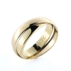 Billede af Ringe, 14 kt. 2 Ringe loddet fast sammen (lille ring loddet på skrå ind i store)
